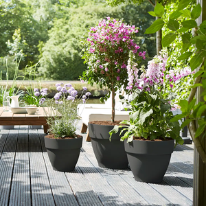 <span class=keywords><strong>Vaso</strong></span> da Giardino per Esterni in Plastica Riciclata PP Fioriera Rotonda Vasi per Piante - Product Image 3