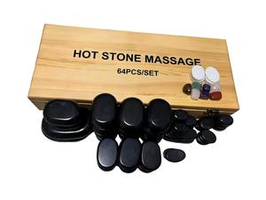 <strong>Hot</strong> Selling Products 2025 <strong>Stone</strong> Therapy <strong>Kit</strong> 64PCS Pain Relief Heat Compression Massage <strong>Stone</strong> Sauna Set - Product Image 2