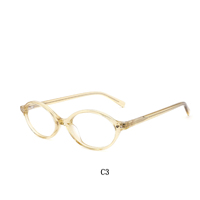 Montures de lunettes ovales solides en acétate Mazzucchelli biodégradable vintage certifiées ISO9000, faites à la main, à rayures colorées