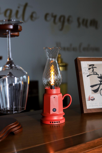 High Quality <strong>Mini</strong> Retro LED Lantern Glass Ornaments USB Battery Power for Party Garage Household Hotel Decoration-Eco-Friendly - Product Image 2