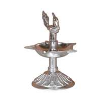 Sculpture d'aigle en métal plaqué argent blanc, artisanale, statue d'oiseau en aluminium de luxe, décoration de table moderne pour la maison ou le bureau