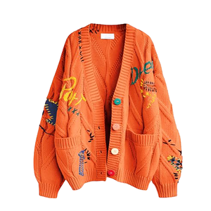 Nuovi <span class=keywords><strong>Cardigan</strong></span> e Maglie in Maglia Autunno Inverno per Donna, Stile Carino, Tessuto Morbido e Confortevole, Abbigliamento Streetwear da Donna - Product Image 4