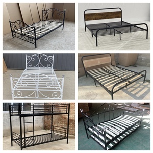 Khung giường sofa đơn bằng thép có tay vịn, đồ nội thất phòng ngủ, giường gấp di động bằng kim loại, khung giường <span class=keywords><strong>futon</strong></span> - Product Image 6