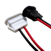 Connecteur femelle Type-C Câble de montage sur panneau Données de charge 0.1M pour utilisation avec l'assemblage de boîtier de petits appareils électriques