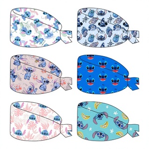 Casquette d'infirmière imprimée, bonnet de soins infirmiers à nouer, coiffe médicale pour infirmières et professionnels de la santé par Vaslcare - Product Image 1