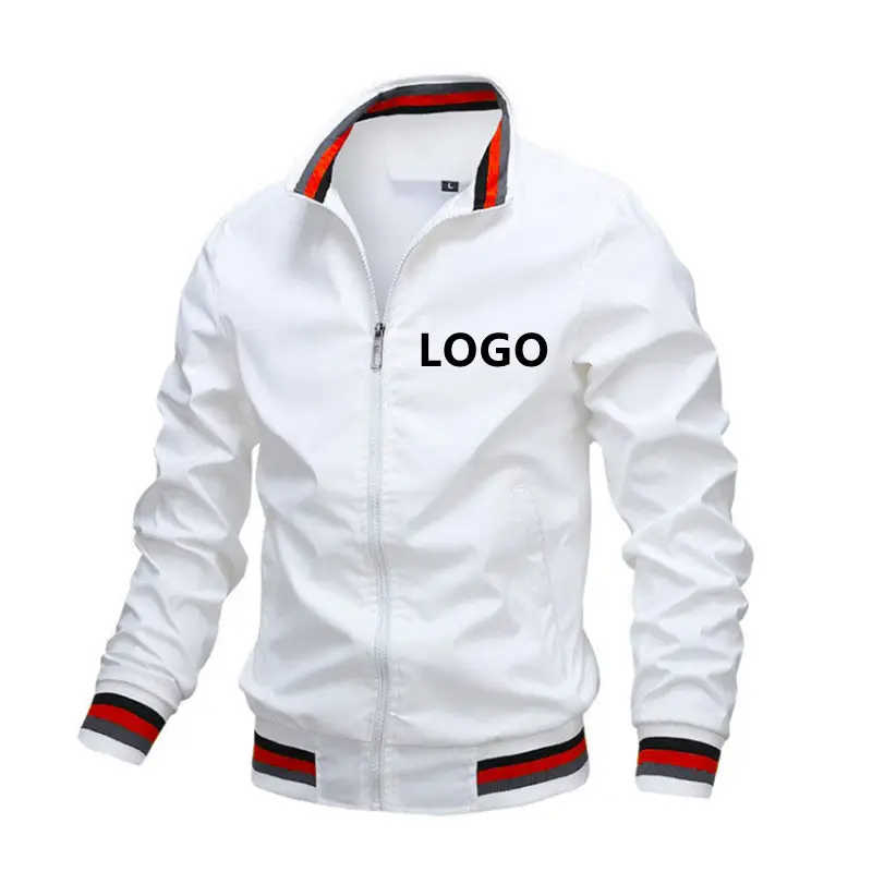 도매 탑 판매 플러스 사이즈 남성 맞춤형 폭격기 지퍼 재킷 남성 자켓 2021 재킷 로고