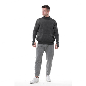 Suéter de Seguridad Gris Anticorte, Corte Regular, Ropa de Trabajo con Protección para Cuello y Manos - Product Image 2