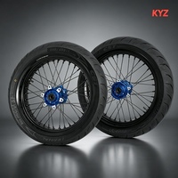 Jeu de roues avec moyeu 17 pouces 17 x 2.15 17 x 3.0, jantes en alliage d'aluminium anodisé CNC, pneus 100/80-17 130/70-17 pour Sur-Ron Light Bee 2 Enduro