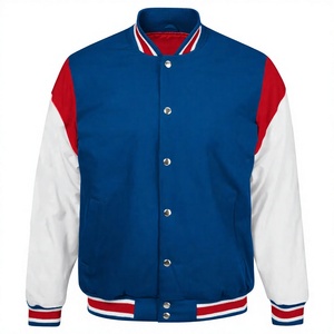 Custom Varsity <b>Jacket</b> <b>Men</b> Front Wholesale Price Hot Sale Streetwear Premium Quality Stand Collar Wool <b>Leather</b> Winter <b>Jackets</b> - Product Image 1