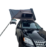 Tente de toit tout-terrain quatre saisons avec coque rigide en toile, ouverture latérale, tissu imperméable Rip-Stop, une chambre, double couche