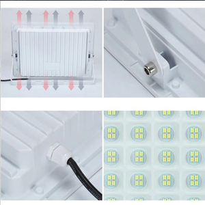 Đèn năng lượng mặt trời 50W/100/200W ABS Chiếu sáng sân ngoài trời Cảm ứng Độ sáng không thấm nước Đèn pha năng lượng mặt trời công suất cao - Product Image 3