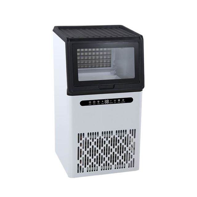 Commercial Countertop Ice Machine for Coffee Shop Electric Automatic Cube Ice Maker 50kg Per Day for Restaurant