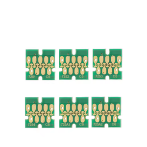 Chip de Cartucho de Tinta WEL-TRY de 6 Colores T7251 T7252 T7253 T7254 T725A para <span class=keywords><strong>Impresora</strong></span> <span class=keywords><strong>Epson</strong></span> SureColor F2000 <span class=keywords><strong>F2100</strong></span> SC-F2000 SC-<span class=keywords><strong>F2100</strong></span> - Product Image 2