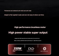Batterie au lithium sans balais de haute qualité 36V 350W 25km/h pour trottinette électrique pliable intelligente portable pour adultes