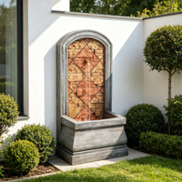 Fontaine murale arquée à bec unique pour jardin de villa européenne, vente en gros, décoration