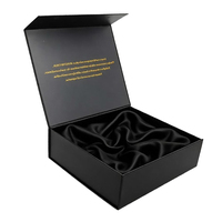 Boîte d'emballage magnétique personnalisée en forme de livre pour bijoux, avec doublure en satin, en carton, pour montres et lunettes