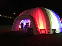 Chapiteau commercial gonflable de dôme de piscine de barre de discothèque d'événement de mariage tentes gonflables de glamping extérieures