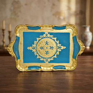 Plateaux et plats de service artisanaux en teck traditionnel avec un design géométrique |   Vente en gros personnalisée OEM |   Aqudus Saleem Inde - Product Image 3