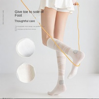 Chaussettes de sport de compression pour femmes ODM professionnelles, fines et respirantes en coton, pour la course, le golf, le badminton, le tennis, le cyclisme (mouillards)