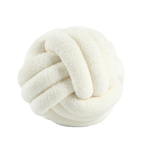 Almohada Decorativa Ultra Suave Lista para Enviar, Almohada de Peluche con Nudos, Almohada de Sherpa Tejida a Mano - Product Image 5