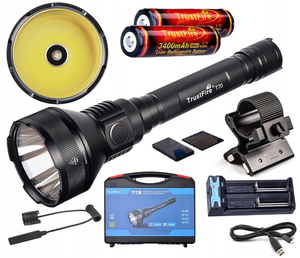 Linterna Táctica LED Ultra Throw de 1000M para Caza, T70 2300LM, Doble Interruptor, Aleación de Aluminio, para Camping y Emergencias - Product Image 1