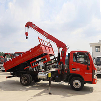 Dongfeng 4x2 Kleiner LKW mit Geradkran Shenbai 4-Tonnen Hydraulischer Teleskopkran Lastwagen mit Kran