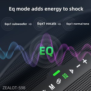 Bán buôn Zealot S98 Loa thiết kế mới cao 160W RGB LED chiếu sáng Xách Tay USB sạc không dây nhà hát ngoài trời - Product Image 4