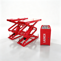 LAUNCH TLT635A Bodeneinbau-Scherenhebebühne 3500kg Vollhub-Fahrzeughebebühne für Kleine Reparaturwerkstätten
