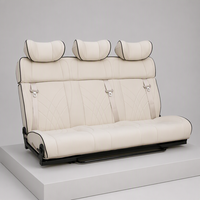 Siège-lit en cuir AutoLiuma 4 places pour camping-car, banquette pour camping-car, caravane, motorhome, conversion de camping-car, siège de remplacement modifié