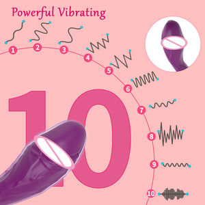 Weibliches Sexspielzeug-Massage gerät mit 10 leistungs starken Vibrations-und Heiz funktionen, vibrierendem <span class=keywords><strong>Dildo</strong></span> für Klitoris-<span class=keywords><strong>Vagina</strong></span> und Anal stimulation - Product Image 2