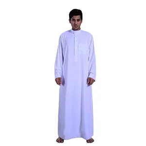 Мусульманское платье Thobe с длинным рукавом, пижама Kurta для мужчин, Дубай, мусульманская одежда