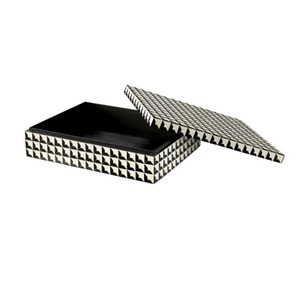 Best Quality Rectangular Bone Inlay Jewelry Box with Floral Inlay Work Luxury Gift and Home Decoration Item Available For Sale - Product Image 4