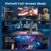 Projecteur Android 1080P L10 alimenté par une batterie externe, projecteur intelligent compatible Android 14, prise en charge 4K, projecteur de logo, extérieur