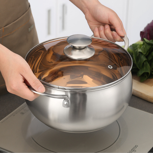 Olla para Sopa DFS206, Utensilios de Cocina, Olla Holandesa Reforzada, Logotipo y Empaque Personalizados, Fondo Compuesto de Tres Capas - Product Image 4