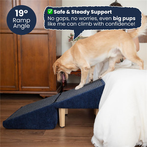 Rampe d'accès pour <span class=keywords><strong>chien</strong></span> en bois USMILEPET, <span class=keywords><strong>escalier</strong></span>, repose-pieds, fauteuil élévateur, meuble adapté aux chiens de grande, moyenne et petite taille - Product Image 4