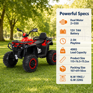 Unisex nuova auto elettrica a quattro ruote con batteria per bambini moto da <span class=keywords><strong>spiaggia</strong></span> per 6-12 anni giocattolo <span class=keywords><strong>di</strong></span> plastica fuoristrada per bambini ATV - Product Image 3