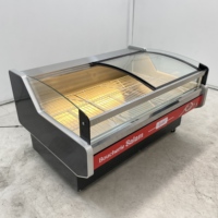 Enfriador de Exhibición de Bajo Consumo con Enfriamiento Estático y Directo, Sin Escarcha, para Carne Fresca, con 2 Puertas