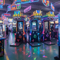 Machine de jeu d'arcade de boxe à monnayeur pour centres de jeux, construction en fer personnalisable, marque HUAZHISHUN