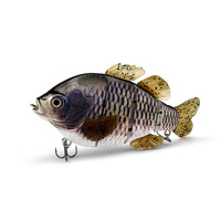 Leurre de pêche Vivid Swimming Motion en plastique ABS rigide, motifs peints à la main, leurre articulé le plus réaliste pour la pêche au brochet