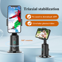 Nouveau produit Smartphone 1/4 stabilisateur de cardan pour appareil photo 360 suivi automatique du visage aucune application requise avec clip de téléphone pliable