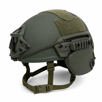 Casque tactique intégral haute protection – Style FAST Bump (niveau balistique 3A) avec protection auditive – Équipement de protection individuelle
