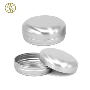 圆形空铝金属锡盒，用于肥皂和化妆品定制徽标印刷优质金属罐包装