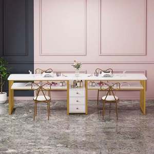 Gran Oferta Muebles para Salón de Uñas Mesas para Manicura Suministros para Salón de Belleza Escritorio para Arte de Uñas - Product Image 4