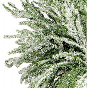 13,98 pouces <span class=keywords><strong>de</strong></span> verdure réaliste en pin Norfolk artificiel teinté, avec branches <span class=keywords><strong>de</strong></span> pin recouvertes <span class=keywords><strong>de</strong></span> neige artificielle, idéal pour un hiver luxuriant - Product Image 6