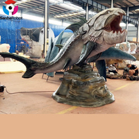 Figura Animatrónica Realista de Dunkleosteus, Modelo de Pez Blindado Prehistórico para Parque Temático
