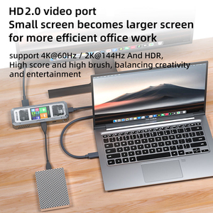 PIVA G71 7-in-1 E-Sports Dockingstation HUB USB-C Multiport-Adapter - Kompatibel mit 4K 60Hz USB3.0 <span class=keywords><strong>3</strong></span>,5MM AUX 7-Port-Splitter - Product Image 5