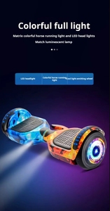 8-inch thông minh tự cân bằng xe điện đèn LED 350W Hover Board cho kết nối Bluetooth Hợp kim nhôm cho off-road - Product Image 2
