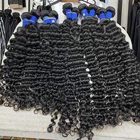 Vente en gros d'extensions de cheveux humains naturels ondulés bruts du Cambodge, 100% vierges, cuticules alignées, bouclés à la birmane, fournisseur de lots de cheveux humains