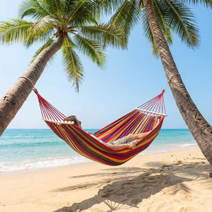 Hamaca de Lona Ligera y Resistente para Acampar y Hacer Senderismo, para 1-2 Personas, para Todas las Estaciones, Portátil, 0.93 kg, Plegable - Product Image 5