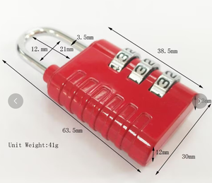 YH3677 Cadenas <span class=keywords><strong>à</strong></span> combinaison <span class=keywords><strong>à</strong></span> <span class=keywords><strong>3</strong></span> chiffres <span class=keywords><strong>pour</strong></span> sac <span class=keywords><strong>à</strong></span> dos, bagages, boîte aux lettres, armoire, <span class=keywords><strong>porte</strong></span> d'entrepôt résistant aux intempéries - Cadenas mécanique - Product Image 2
